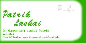 patrik laskai business card